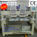 NEW high speed double head cap embroidery machine prices with 15 colors